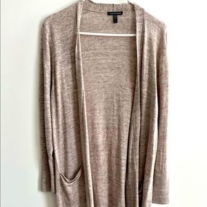 Eileen Fisher Womens organic Linen V-Neck Duster Sweater